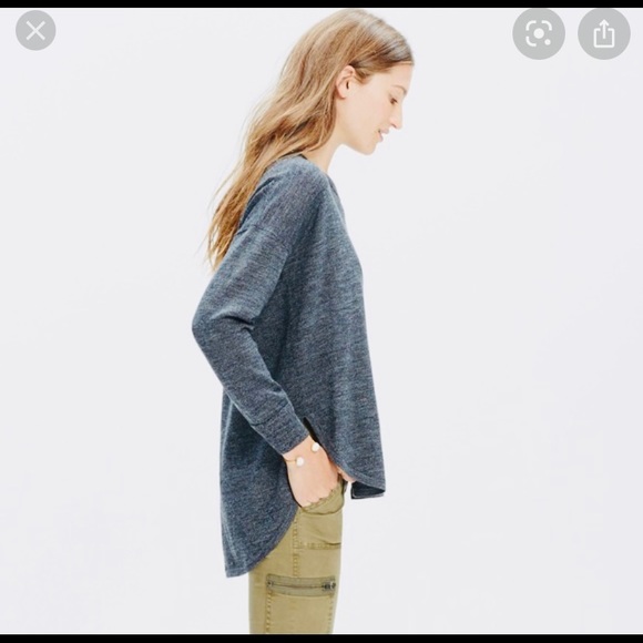 Madewell Grey Northstar Sweater 100% Merino Wool - Picture 2 of 8